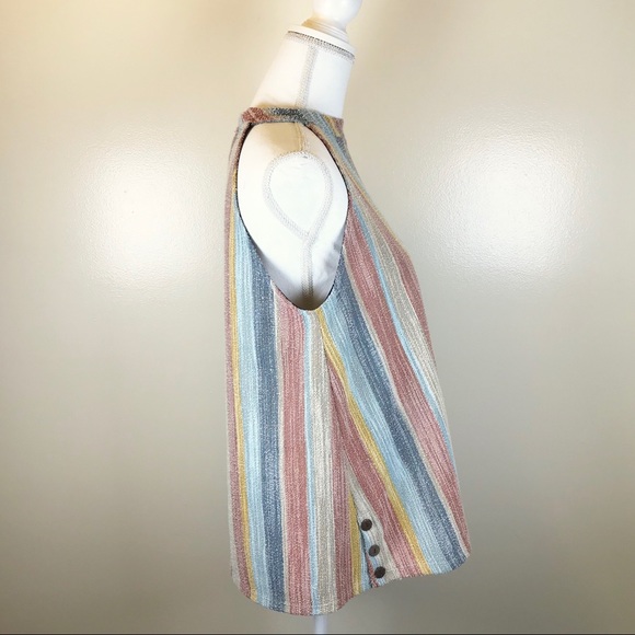 SOLD W5 • NWT Anthropologie Multicolor Halter Top - Picture 3 of 8